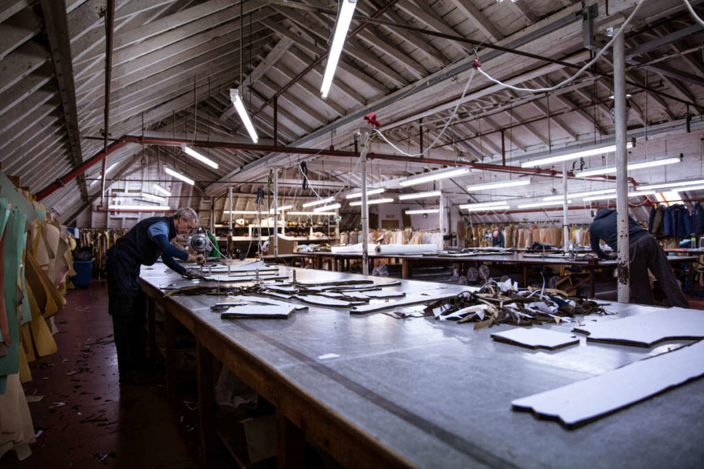 The Manchester factory of British luxury brand Private White V.C.