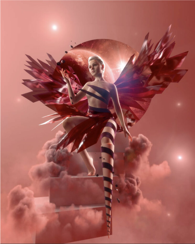 The Limitless fashion NFT, from Sam Goodyear, Viktoria Modesta, and Modern Mirror.