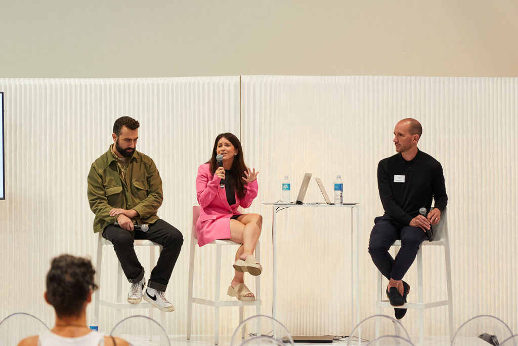 The Interline and CLO Virtual Fashion discuss the construction of digital asset pipelines, live on the fashion technology stage at SOURCING at MAGIC.