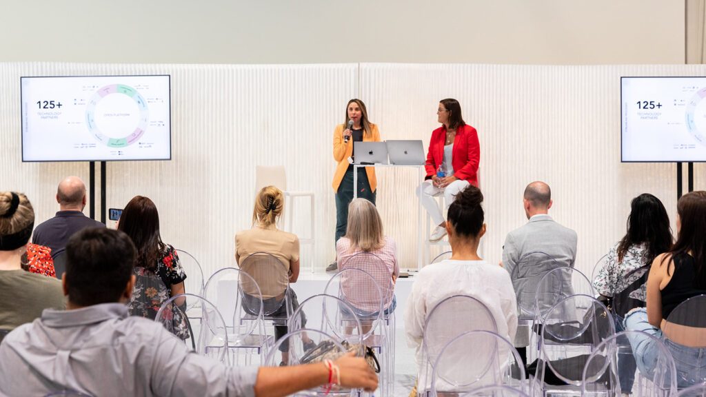 Browzwear speaking about digital product creation on the SOURCE Lounge stage at SOURCING at MAGIC.