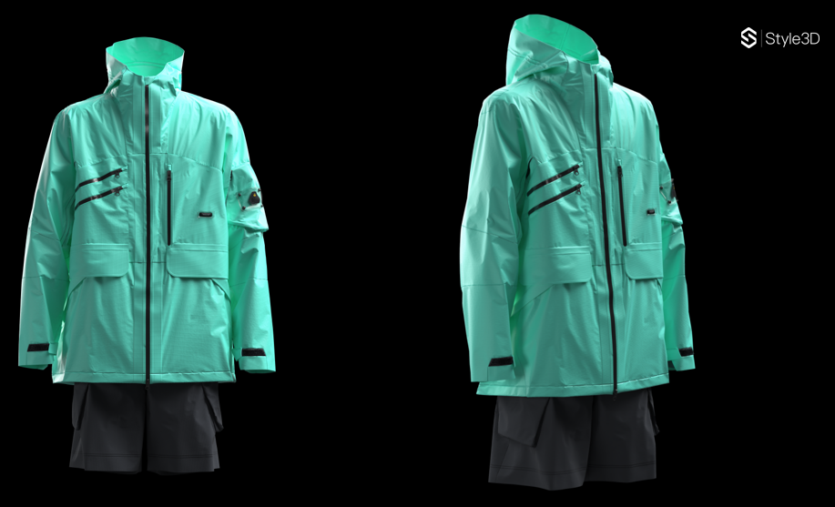 An illustration of a flexible fashion workflow, built on 3D rendering.